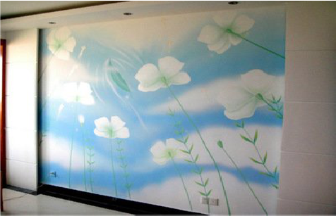 南城画墙绘怎么画好白云的蓬松感?