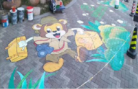 南城夏季画地面彩绘会遇到的问题