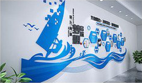 南城海浪主题文化墙如何设计？