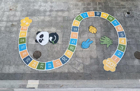 南城地面游戏彩绘