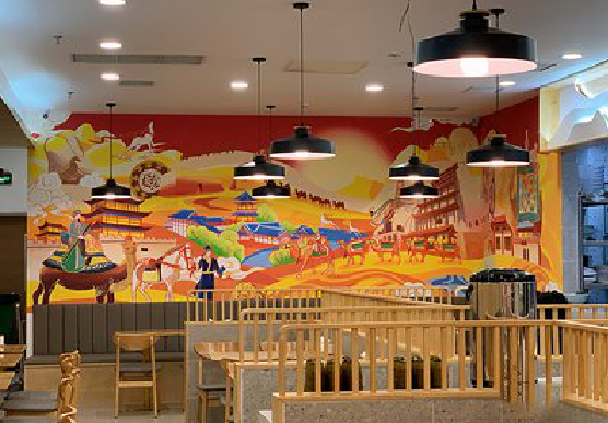 南城商业空间彩绘介绍。