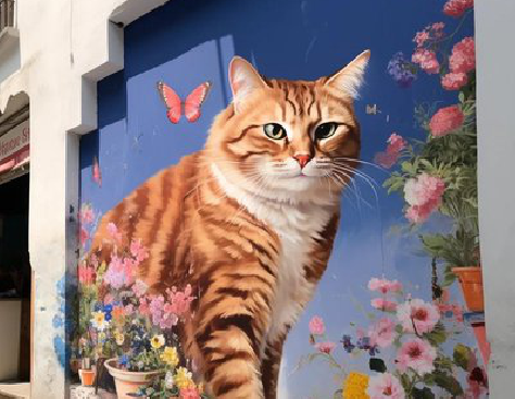 南城自己绘制有个性的手绘墙