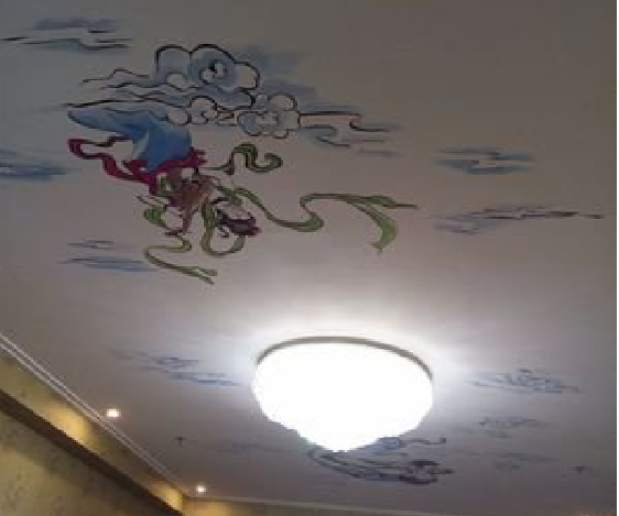 南城如何快速绘制天花板上的手绘墙？