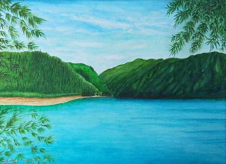 南城在墙绘中，如何绘画绿水青山？